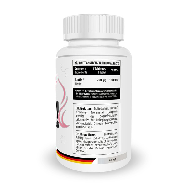 Витами В7 MST Nutrition Biotin 5000 Beauty, 100 таблеток для краси волосся і шкіри. Фото 2