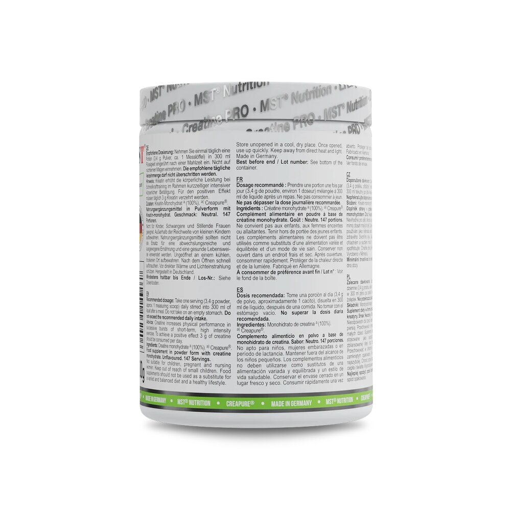 Креатин креапур MST Nutrition Creatine PRO Creapure, 500 грам для росту м'язів. Фото 3