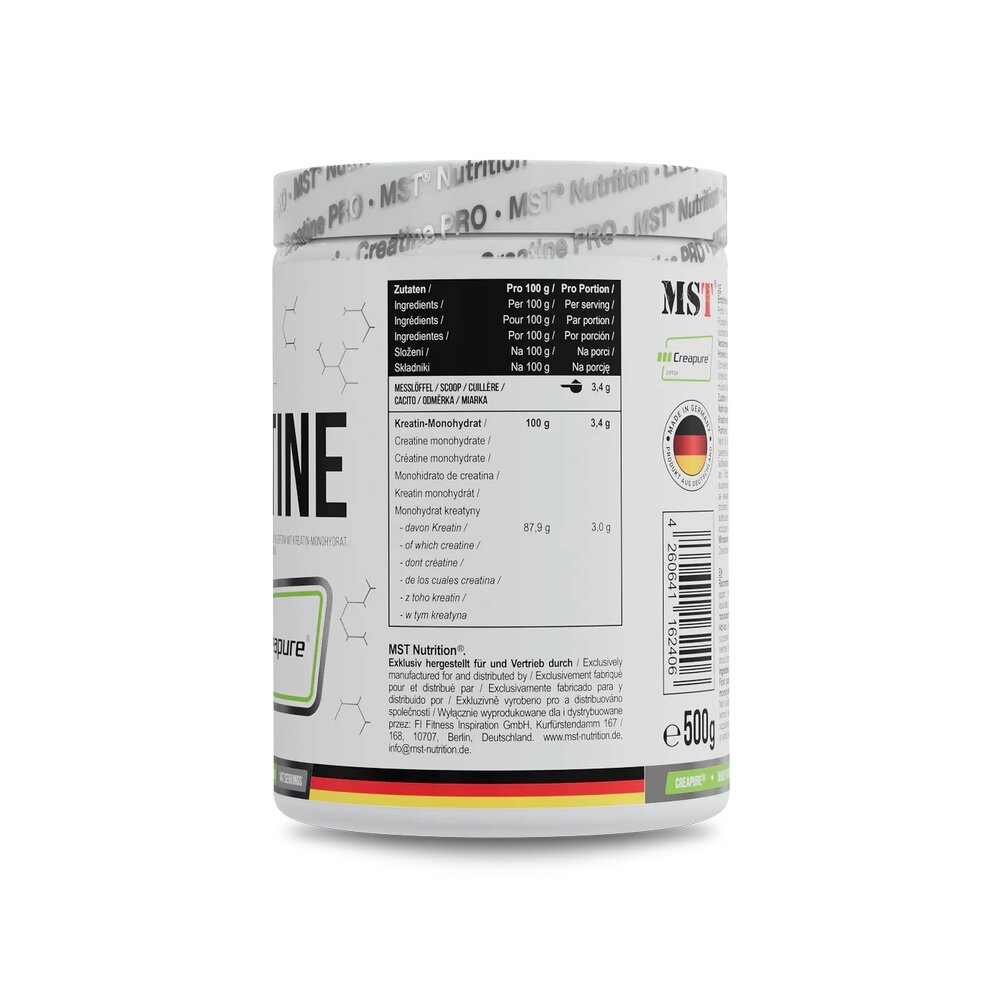 Креатин креапур MST Nutrition Creatine PRO Creapure, 500 грам для росту м'язів. Фото 2