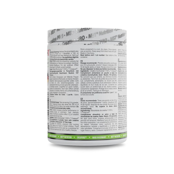 Креатин креапур MST Nutrition Creatine PRO Creapure, 500 грам для росту м'язів. Фото 3