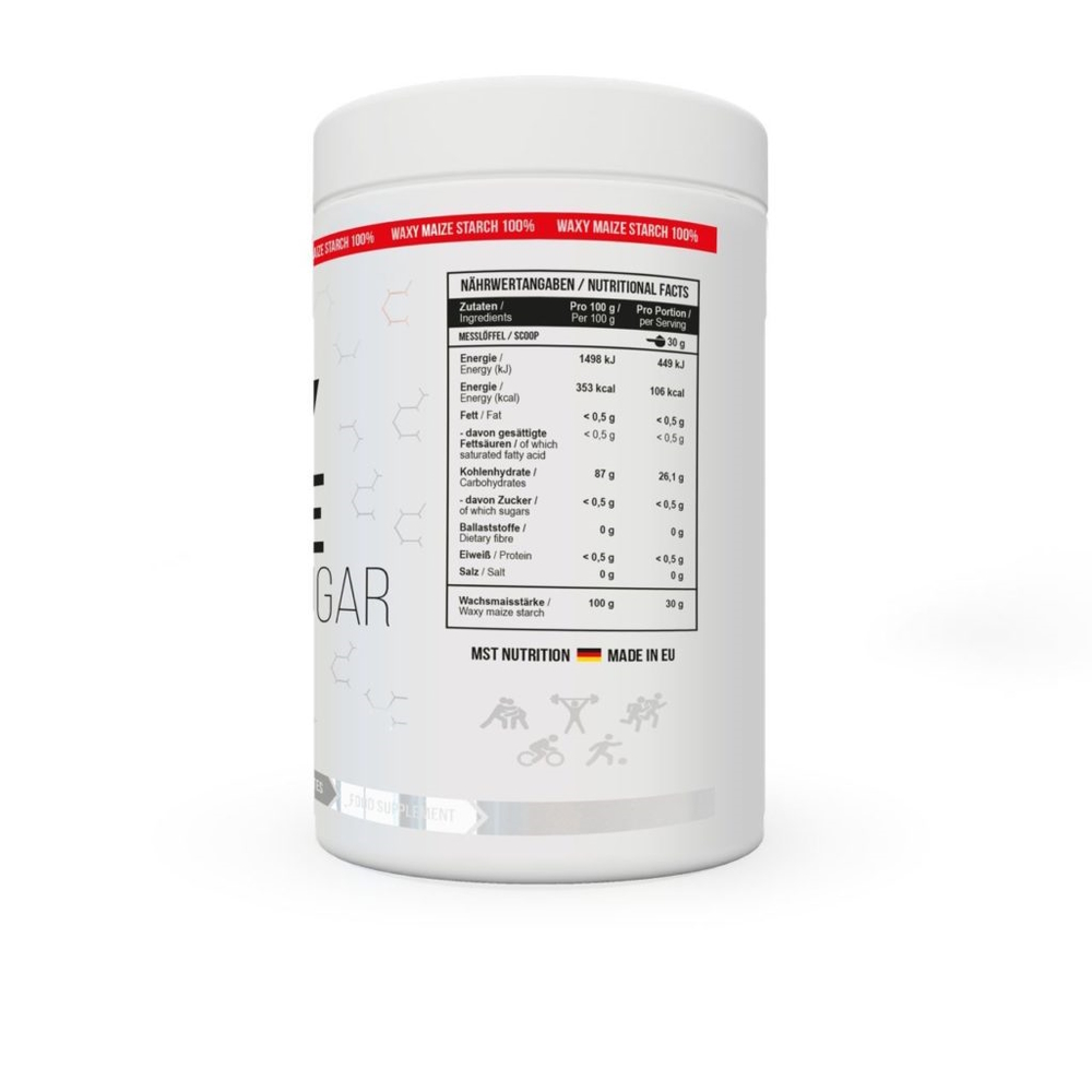 Восковидний кукурудзяний крохмаль MST Nutrition Waxy Maize, 1 кг. Фото 2