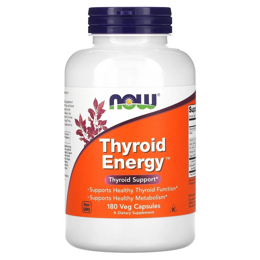Комплекс для щитоподібної залози NOW Thyroid Energy, 180 вегакапсул