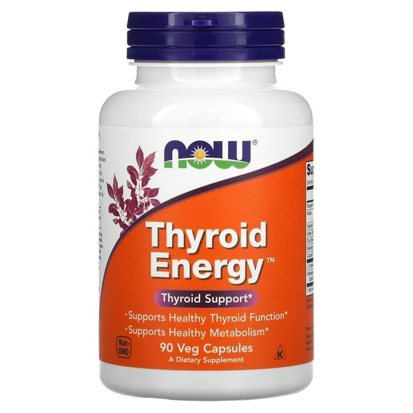 Комплекс для щитоподібної залози NOW Thyroid Energy, 90 вегакапсул