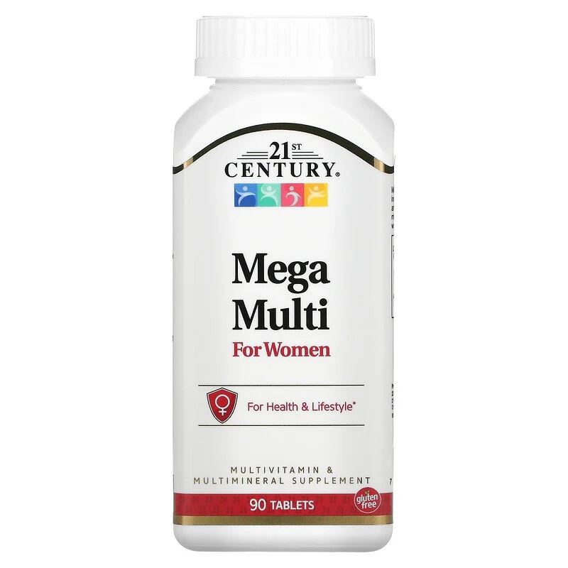 Вітаміни та мінерали 21st Century Mega Multi for Women, 90 таблеток