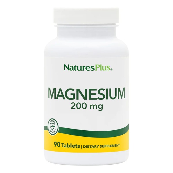 Магній Natures Plus Magnesium 200 mg, 90 таблеток