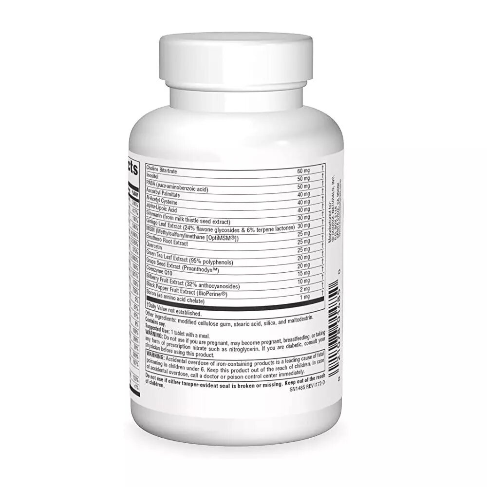 Комплекс вітамінів і мінералів Source Naturals Advanced One Multiple No Iron, 30 таблеток без заліза. Фото 2