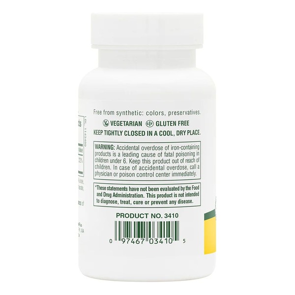 Железо Natures Plus Iron 40 mg, 90 таблеток. Фото 3