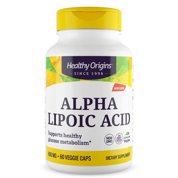 Альфа-ліпоєва кислота Healthy Origins Alpha Lipoic Acid 600 mg, 60 вегакапсул