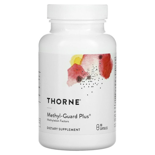 Вітаміни В2, 6, 9 та 12 Thorne Methyl-Guard Plus, 90 капсул для підтримки серця мозку та кісток
