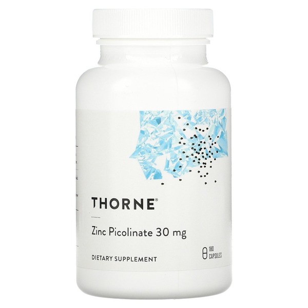 Пиколинат цинка Thorne Zinc Picolinate 30 mg, 180 вегакапсул