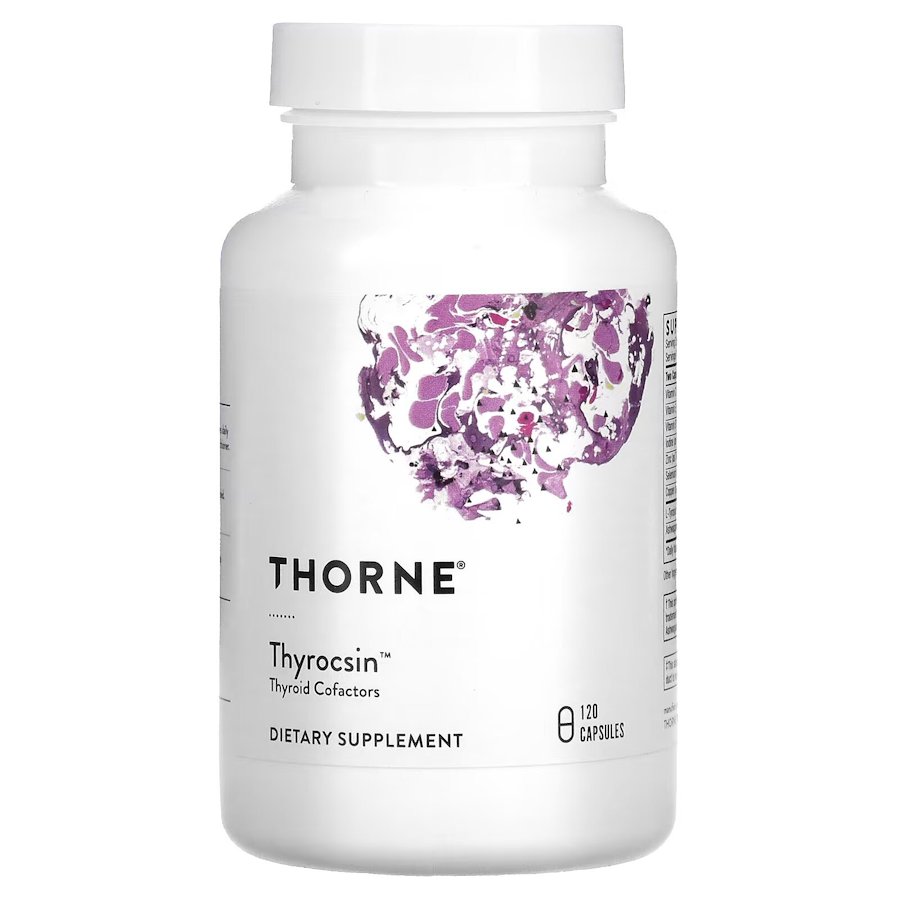Тироксин Thorne Thyrocsin Thyroid Cofactors, 120 вегакапсул для поддержки щитовидной железы