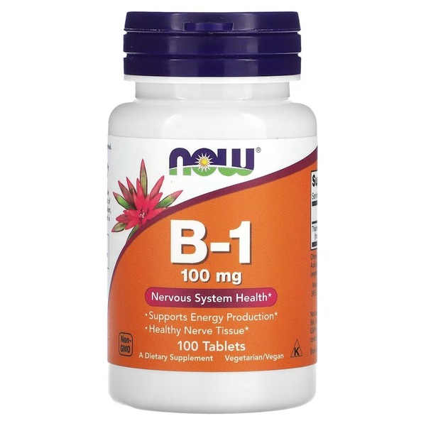 Витамин В1 NOW Vitamin B1 100 mg, 100 таблеток