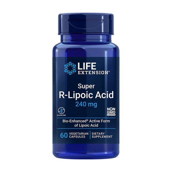R-ліпоєва кислота Life Extension Super R-Lipoic Acid 240 mg, 60 вегакапсул