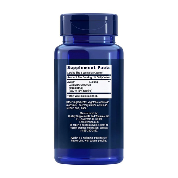Экстракт бибхитаки Life Extension Uric Acid Control, 60 вегакапсул. Фото 2