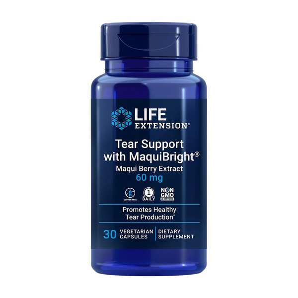 Экстракт ягод маки Life Extension Tear Support with MaquiBright 60 mg, 30 вегакапсул для поддержки глаз
