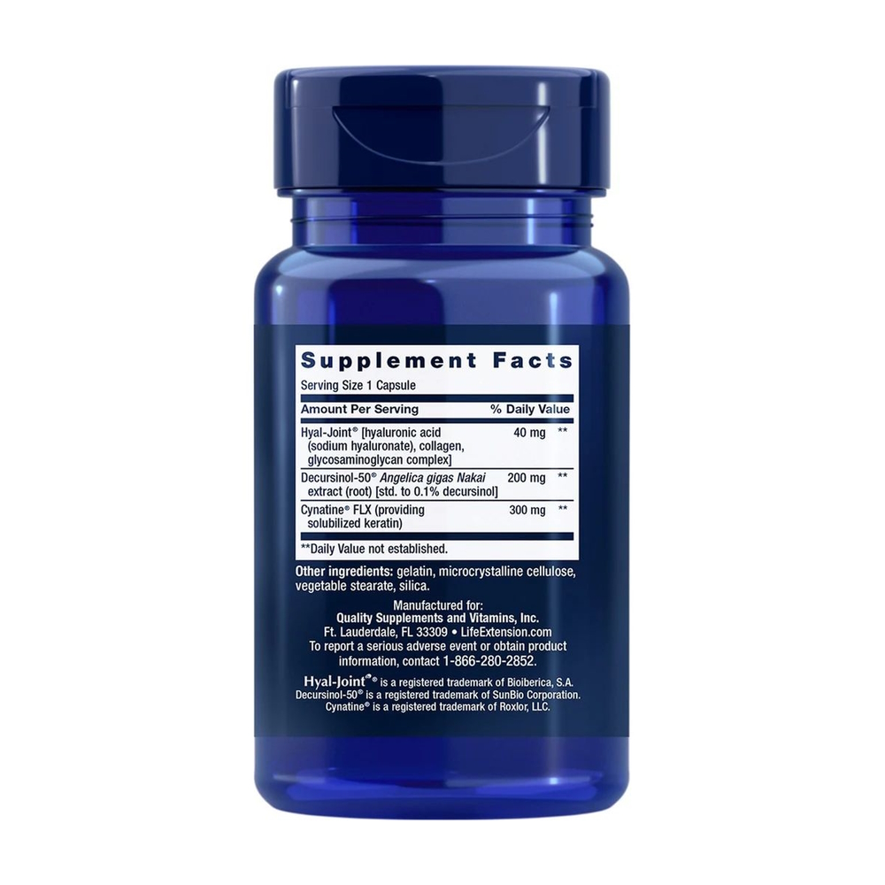 Препарат для суставов и связок Life Extension Fast-Acting Joint Formula, 30 капсул. Фото 2