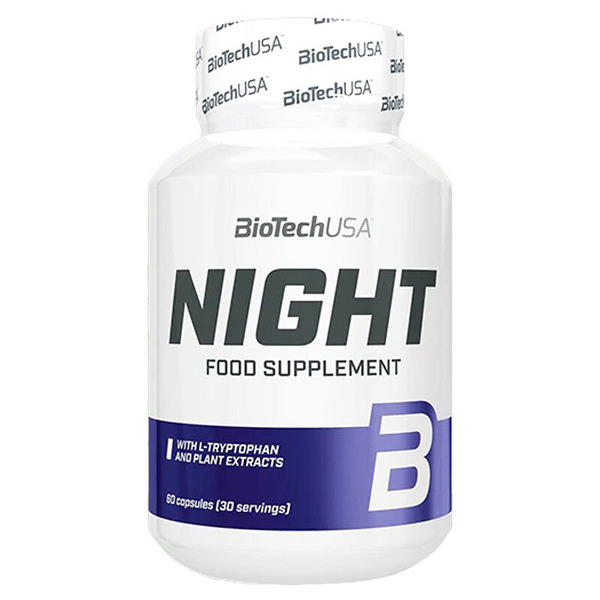 Натуральна добавка BioTech Night, 60 капсул для гарного сну