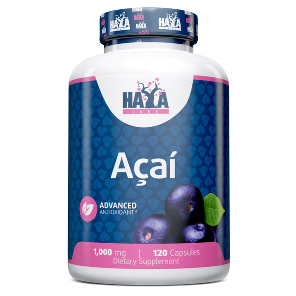 Экстракт фруктов асаи Haya Labs Acai 1000 mg, 120 капсул
