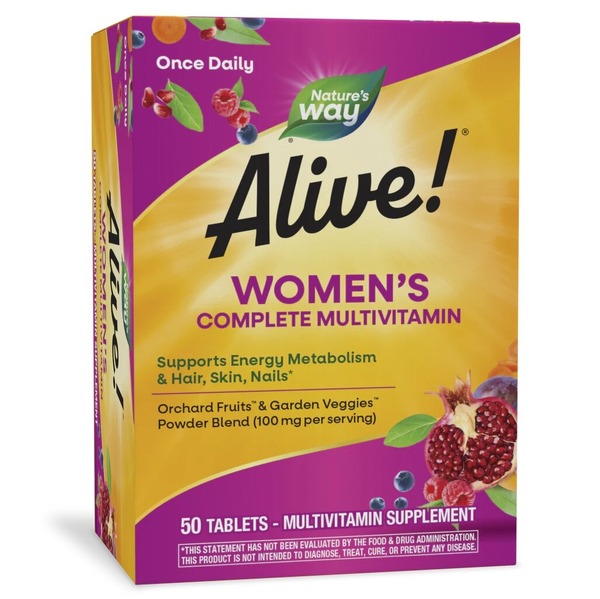 Вітаміни та мінерали Nature's Way Alive! Women's Complete Multivitamin, 50 таблеток для жінок