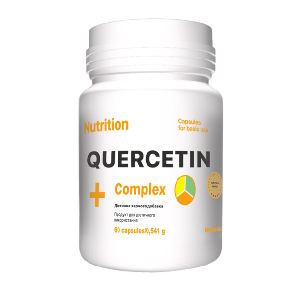 Кварцетин EntherMeal Quercetin Complex +, 60 капсул для підтримки імунної системи