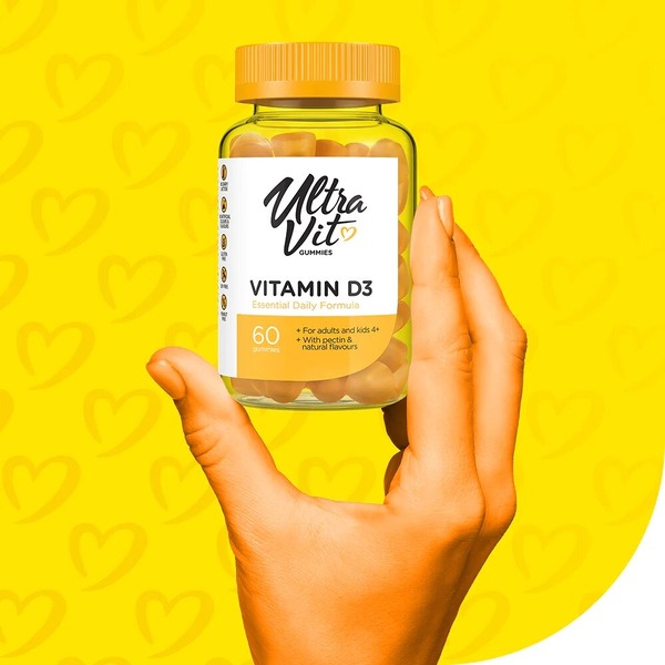 Витамин D3 VPLab UltraVit Vitamin D3 Gummies, 60 желеек для поддержки костей и зубов. Фото 4