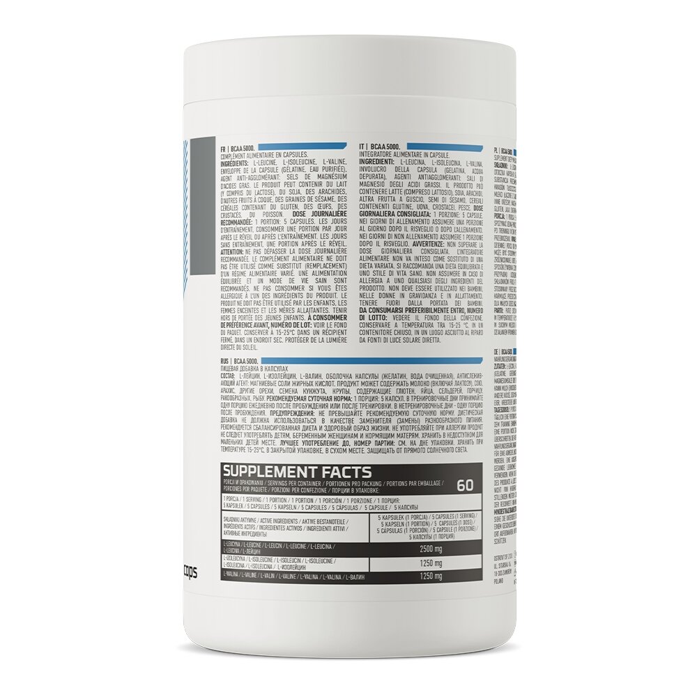 BCAA OstroVit BCAA 5000 mg, 300 капсул. Фото 2