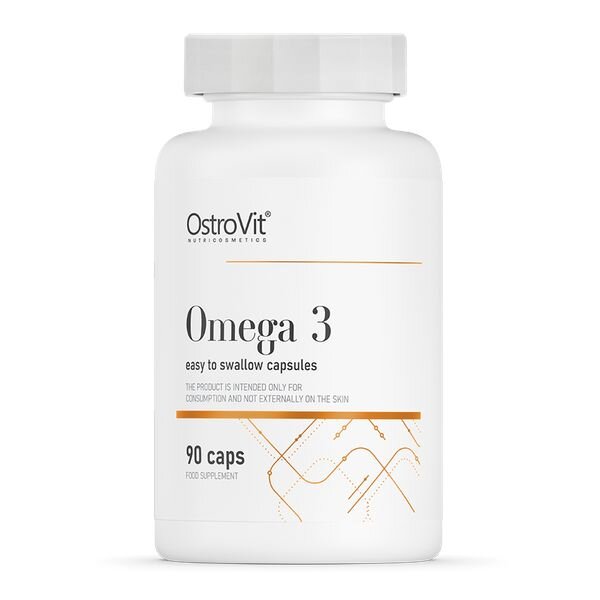 Омега-3 OstroVit Omega 3 Easy to Swallow, 90 капсул для поддержки сердечно-сосудистой системы