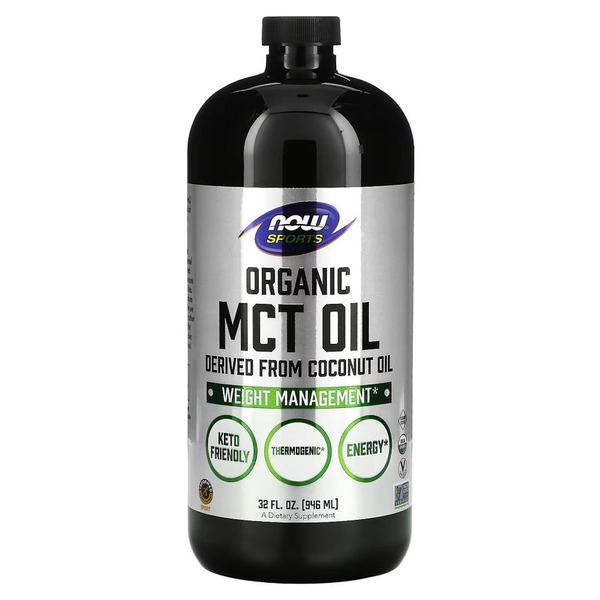 Органическое масло MCT NOW Sports Organic MCT Oil, 946 мл