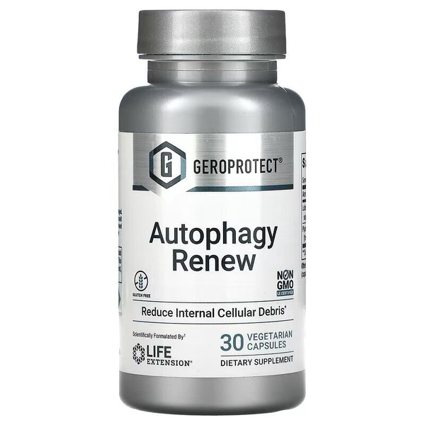 Лютеолін та піперлонгумін Life Extension GeroProtect Autophagy Renew, 30 вегакапсул