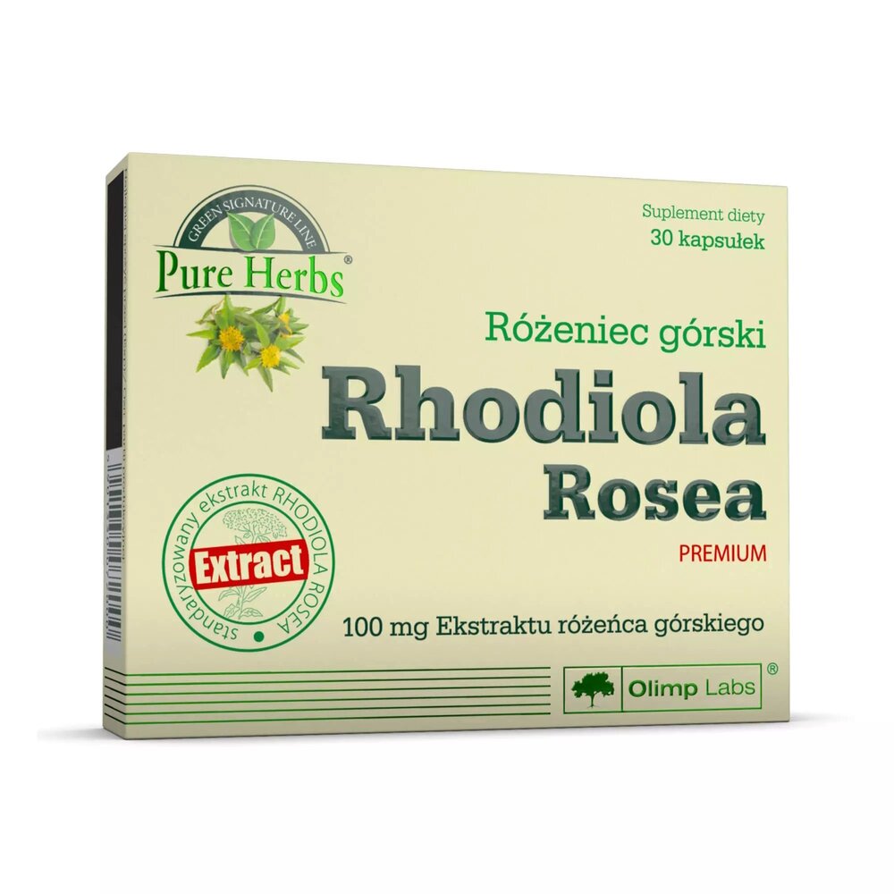 Родиола розовая Olimp Sport Nutrition Pure Herbs Rhodiola Rosea Premium, 30 капсул