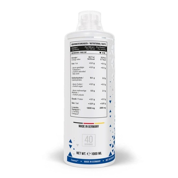 Жиросжигатель MST Nutrition L-Carnitine Carnipure 100 000, 1 л. Фото 2