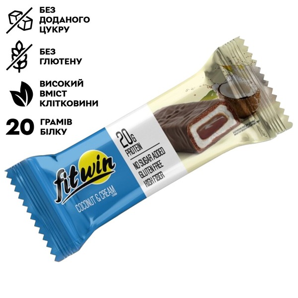 Протеиновый батончик FitWin Protein Bar 33%, 60 грамм. Фото 2