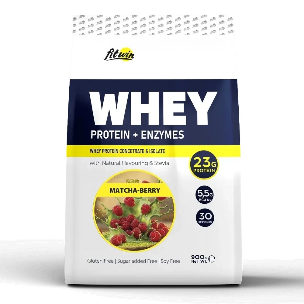 Протеин FitWin Whey Protein + Enzymes, 900 грамм. Фото 6
