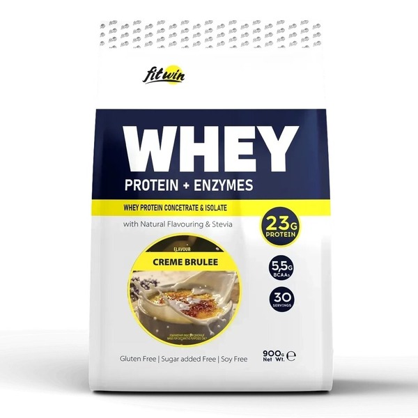 Протеин FitWin Whey Protein + Enzymes, 900 грамм. Фото 5