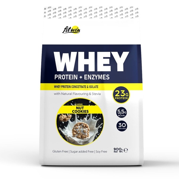 Протеин FitWin Whey Protein + Enzymes, 900 грамм. Фото 4