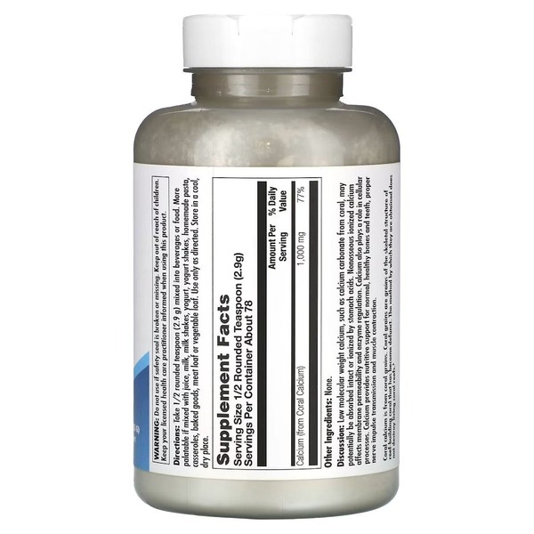Кальций из кораллов KAL Coral Calcium 1000 mg Powder, 225 грамм. Фото 2
