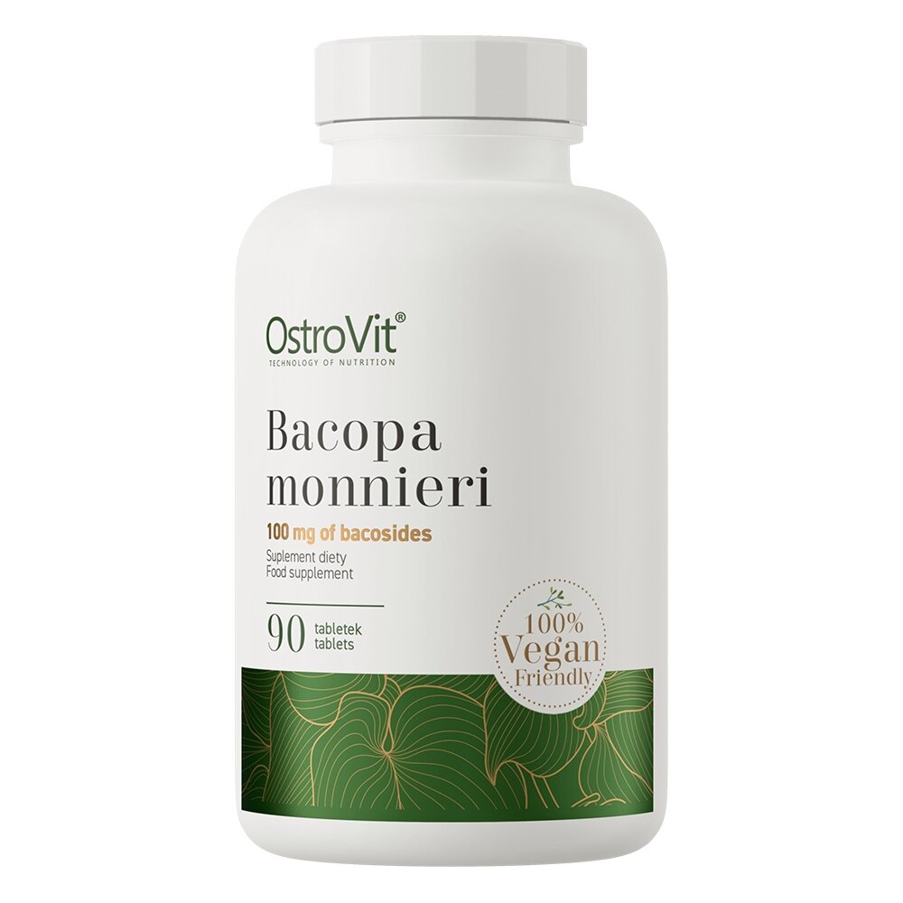 Екстракт бакопи дрібнолиста OstroVit Vege Bacopa Monnieri, 90 таблеток для підтримки пам'яті