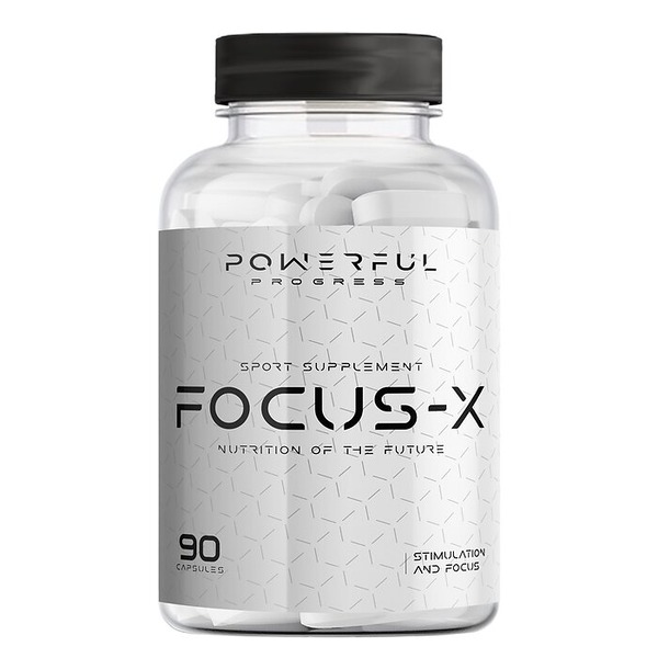 Натуральна добавка Powerful Progress Focus-X, 90 капсул для покращення пам'яті