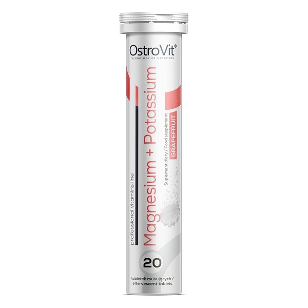 Вітаміни та мінерали OstroVit Magnesium + Potassium, 20 шипучих таблеток