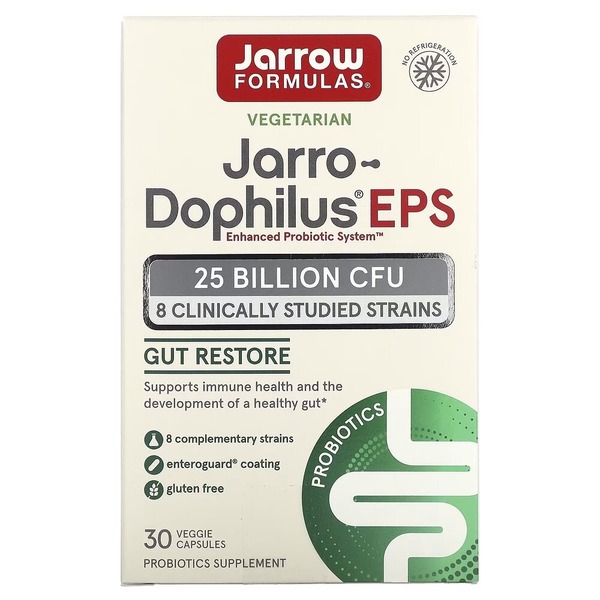 Пробіотик Jarrow Formulas Jarro-Dophilus EPS 25 Billion, 30 вегакапсул для підтримки кишечника