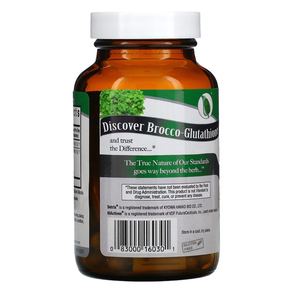 Глутатион из брокколи Nature's Answer Brocco-Glutathione 500 mg, 60 вегакапсул. Фото 3