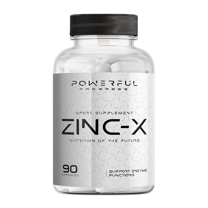 Цинк Powerful Progress Zinc-X, 90 капсул для поддержки иммунной системы