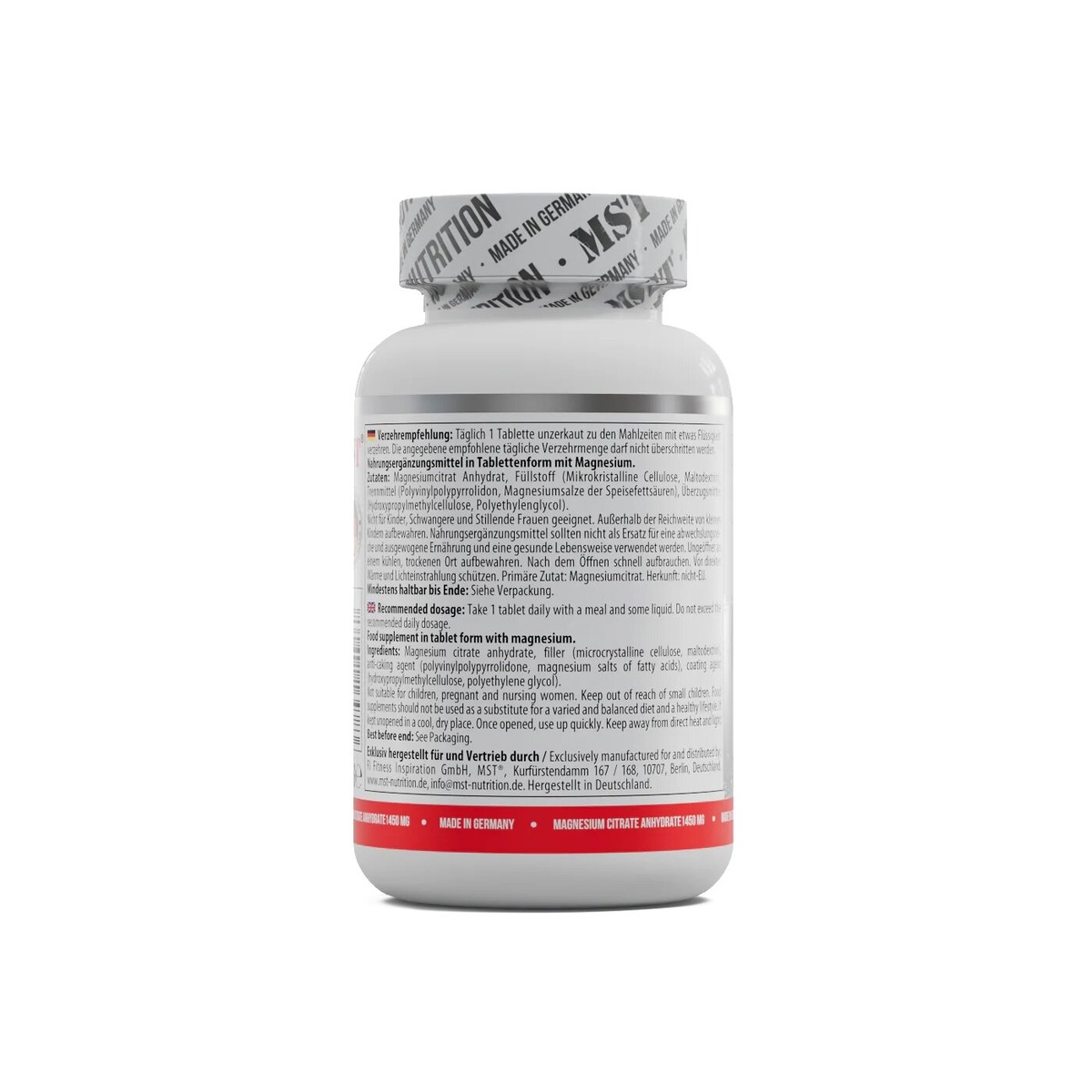 Цитрат магния MST Nutrition Magnesium Citrate 200 mg, 90 таблеток. Фото 3