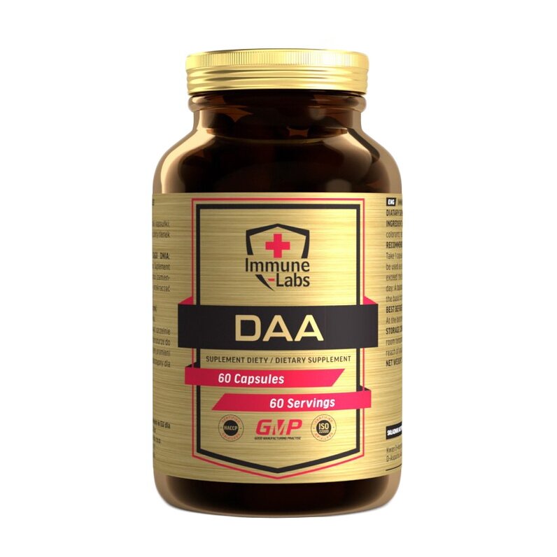 D-аспарагиновая кислота Immune-Labs DAA 1000 mg, 60 капсул