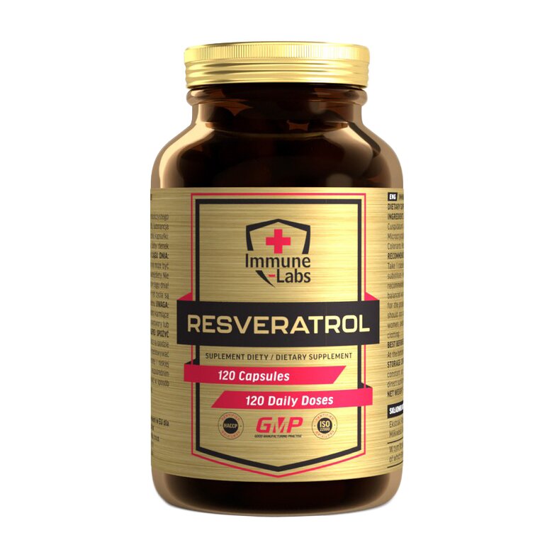 Екстракт споришу Immune-Labs Resveratrol, 120 капсул