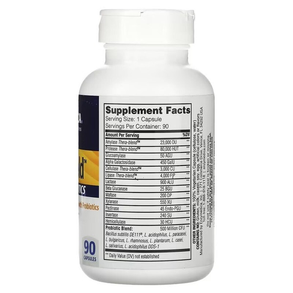 Ферменти Enzymedica Digest Gold + Probiotics, 90 капсул з пробіотиками. Фото 2