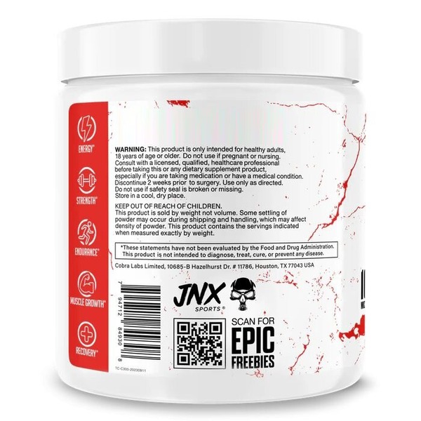 Креатин моногідрат JNX Sports The Curse Creatine, 300 грам. Фото 2