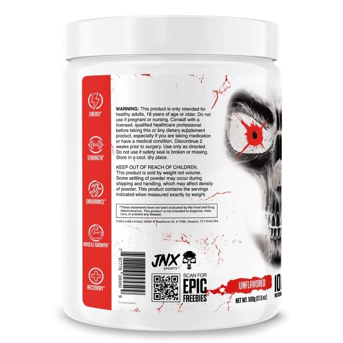 Креатин моногідрат JNX Sports The Curse Creatine, 500 грам. Фото 3