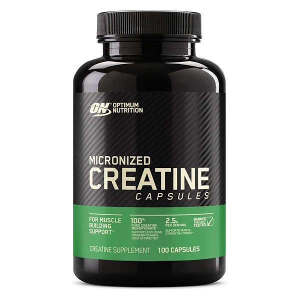 Креатин моногідрат Optimum Nutrition Micronized Creatine Capsules, 100 капсул