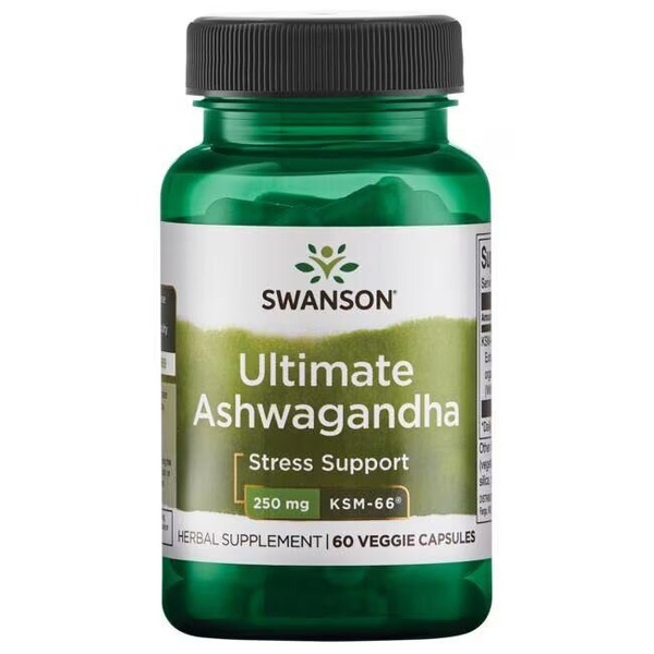 Екстракт ашваганди Swanson Ashwagandha  Ultimate 250 mg, 60 вегакапсул